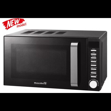 Cuptor cu microunde Hausberg HB-8003, putere 1200W, 6 trepte de putere, 20L control digital, carcasa